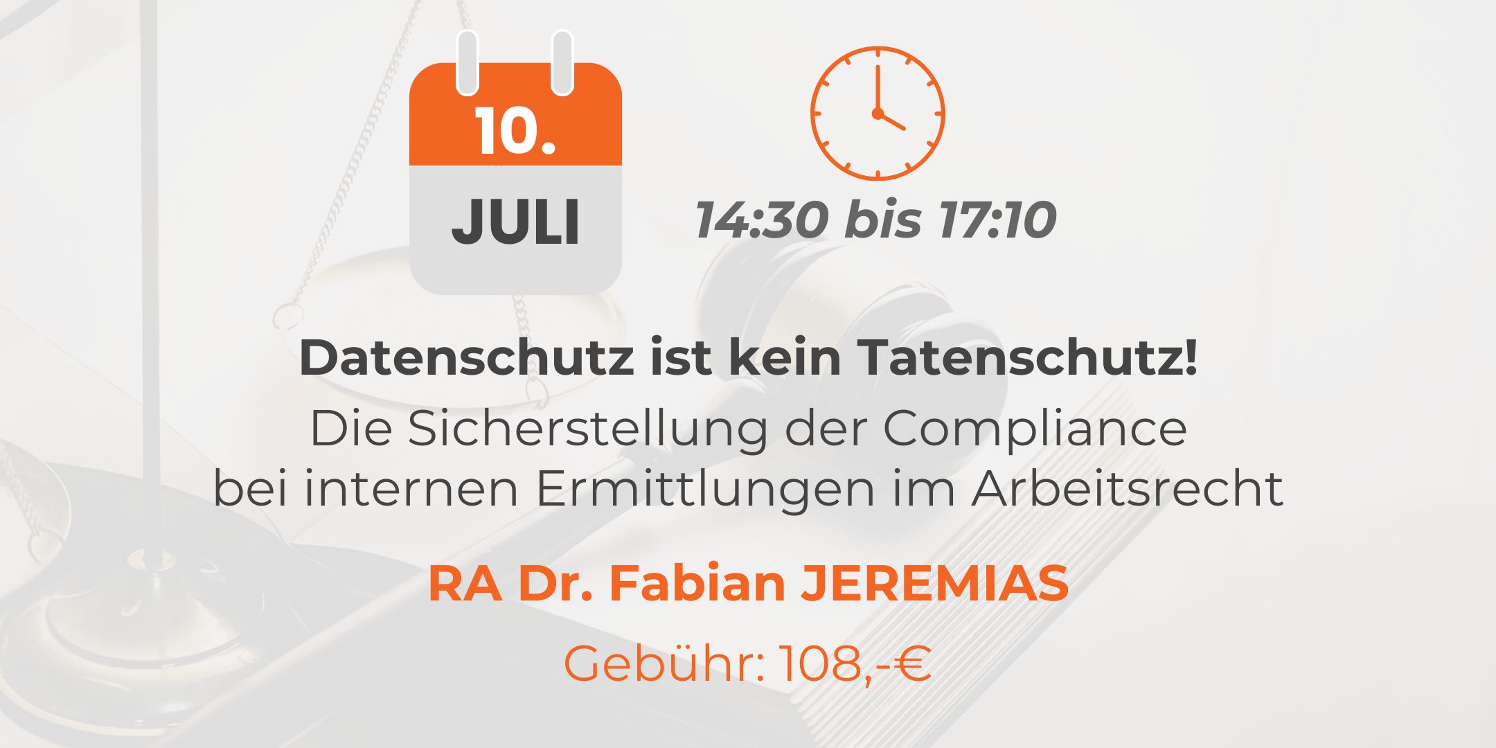 Webinar: datenschutz ist kein Tatenschutz