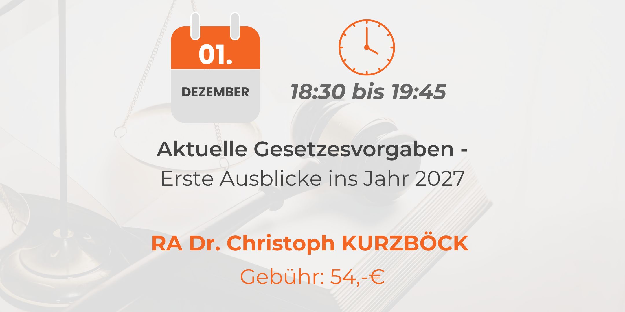 Webinar: Aktuelle Gesetzesvorhaben – Erste Ausblicke ins Jahr 2027