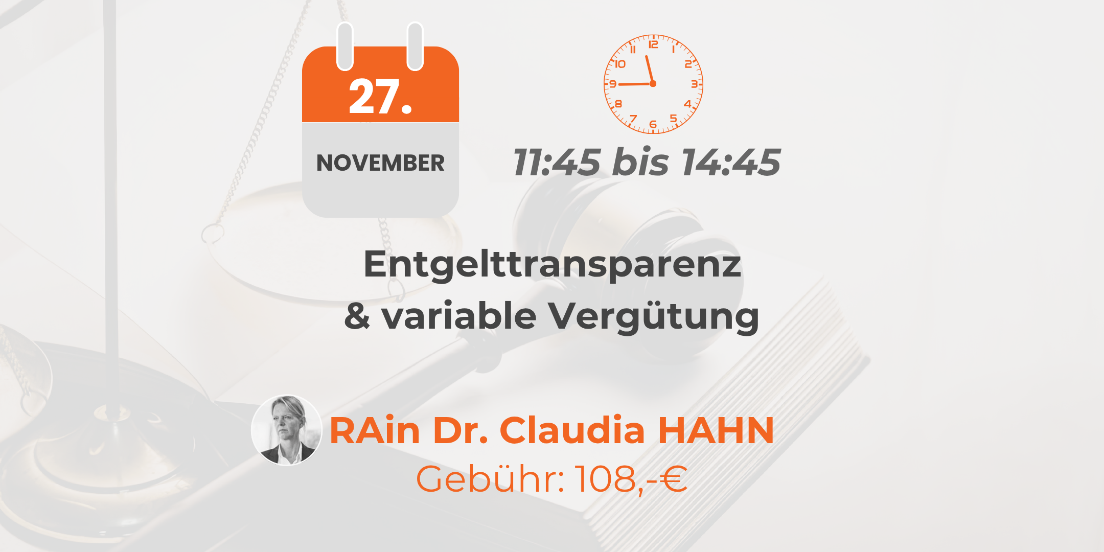 Seminar: Entgelttransparenz & variable Vergütung