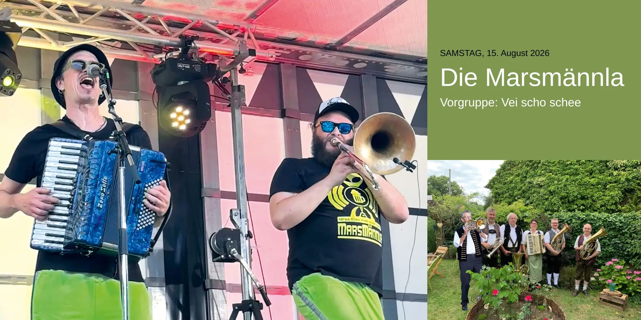 Die Marsmännla - intergalaktische Kerwamusik live am Lindenkeller